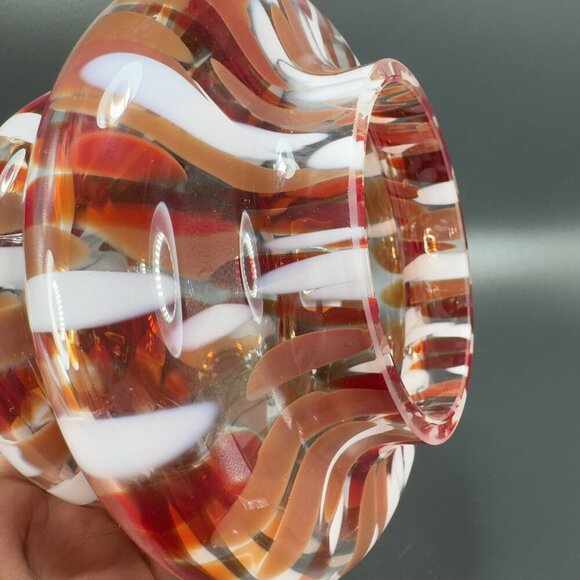 Zorza Glassworks Poland Christmas Tree 9inch Glass Tree New With Tag Hollow VTG - Picture 8 of 11